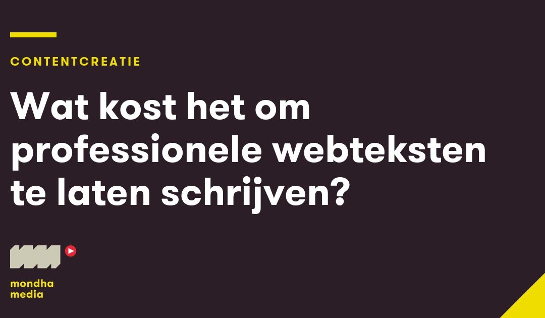 Wat kost het om professionele webteksten te laten schrijven?