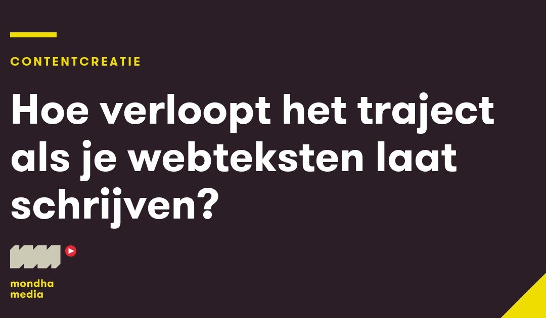Hoe verloopt het traject als je webteksten laat schrijven?