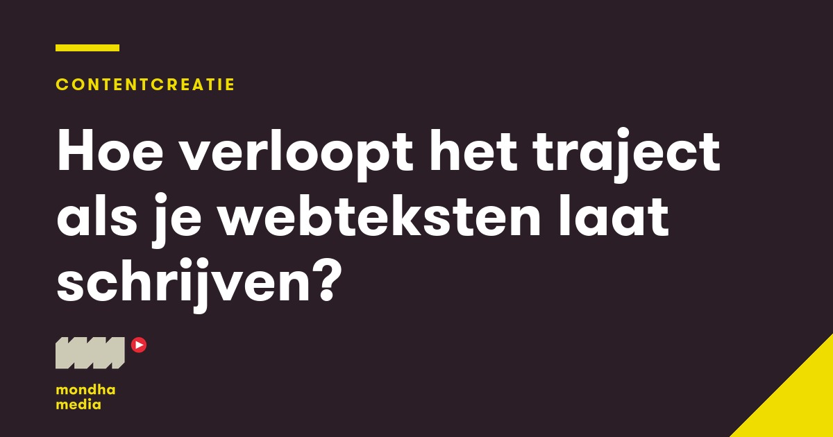 Hoe verloopt het traject als je webteksten laat schrijven? Hoe verloopt het traject als je webteksten laat schrijven?