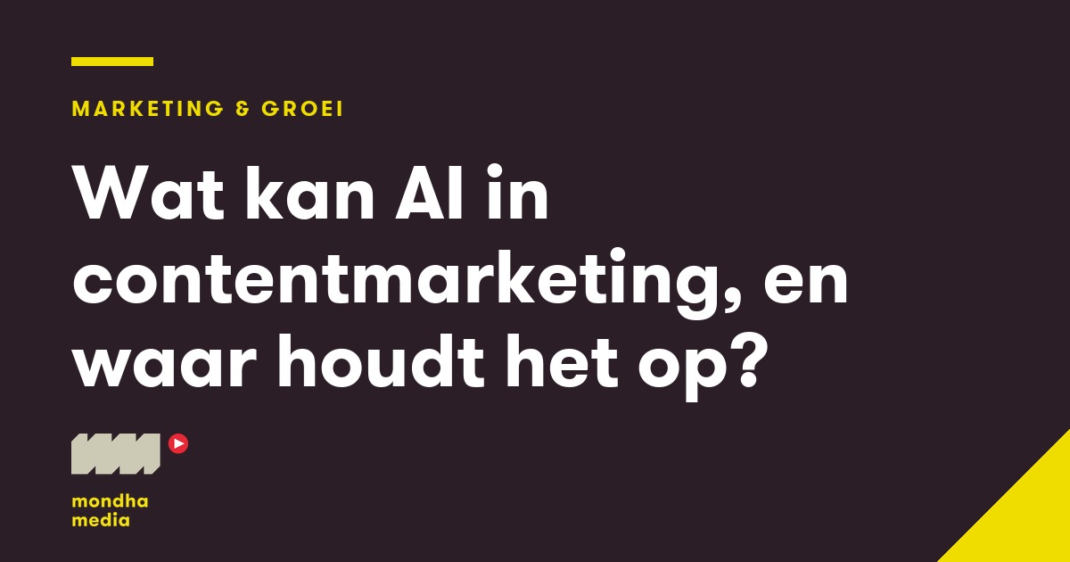 Wat kan AI in contentmarketing, en waar houdt het op?
