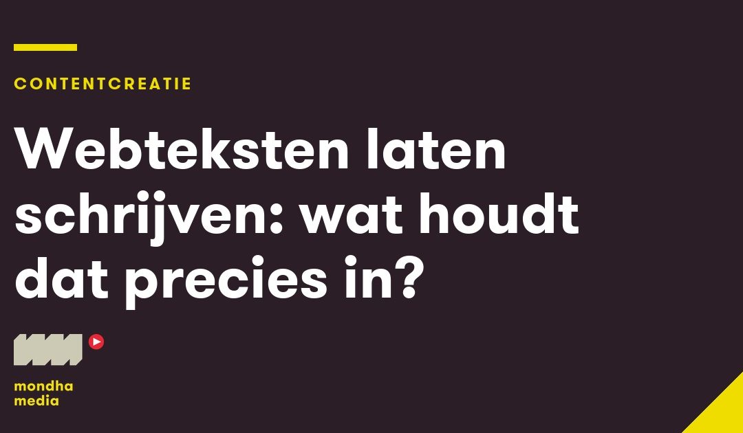 Webteksten laten schrijven: wat houdt dat precies in?